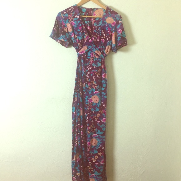 Dresses | Vintage 196s70s Floral Maxi Dress | Poshmark